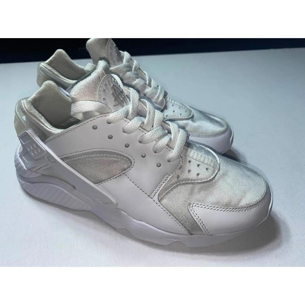 Nike Air Huarache Triple White Sneakers Size 8